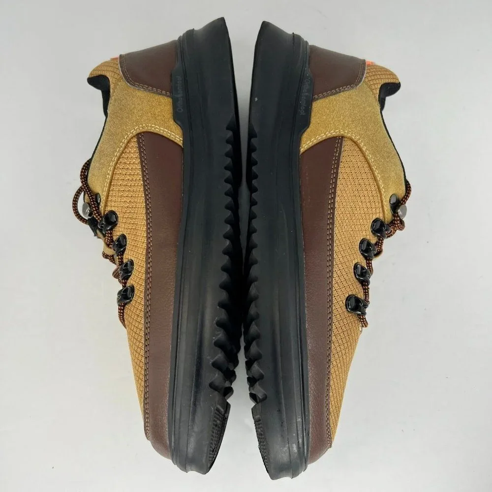 OrthoComfoot Mens 22JC03 Beige Brown Leather Suede Lace Up Size 43 Casual Shoes